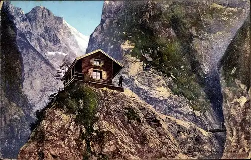 Ak Hammersbach Grainau, Höllentalklamm, Eingang