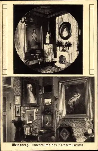 Ak Weinsberg im Kreis Heilbronn, Kernermuseum, Innenansicht