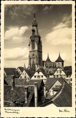 Ak Reutlingen in Württemberg, Blick zur Marienkirche