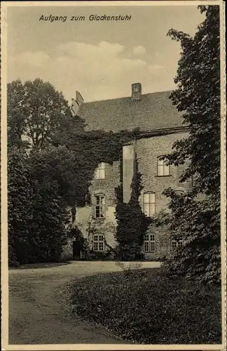 Ak Cismar Grömitz in Holstein, Landesjugendheim im alten Kloster, Aufgang zum Glockenstuhl