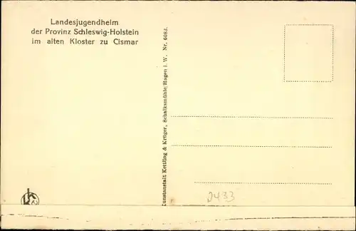 Ak Cismar Grömitz in Holstein, Landesjugendheim im alten Kloster, Aufgang zum Glockenstuhl