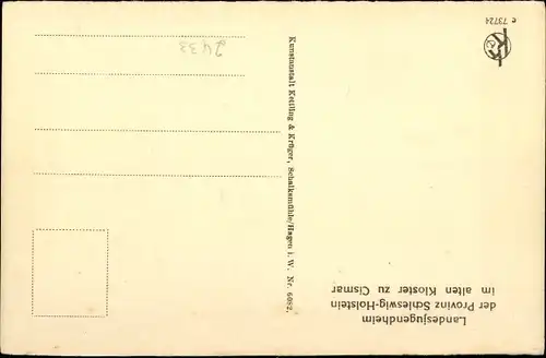 Ak Cismar Grömitz in Holstein, Landesjugendheim im alten Kloster, innerer Klosterhof