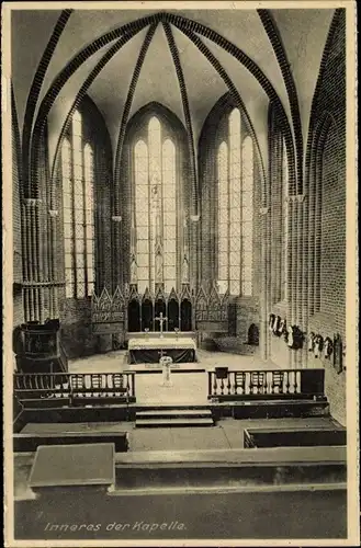 Ak Cismar Grömitz in Holstein, Landesjugendheim im alten Kloster, Kapelle, Innenansicht