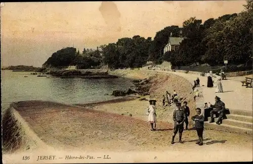 Ak Saint Helier Kanalinsel Jersey, Havre des Pas
