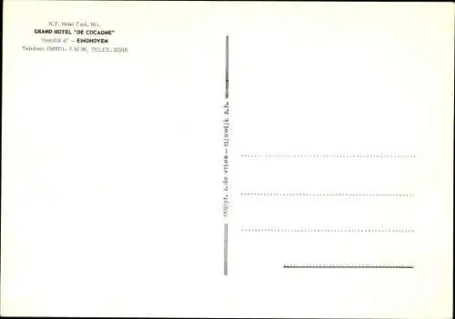 Ak Eindhoven Nordbrabant Niederlande, Grand Hotel de Cocagne
