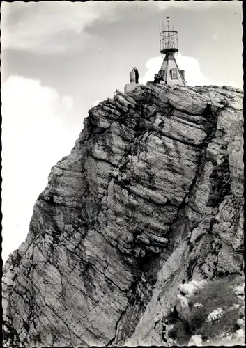 Ak Halbkanton Appenzell Außerrhoden, Berg Säntis, Wetterwarte