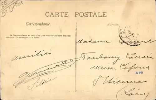 Ak Chabeuil Drôme, Place du Faubourg