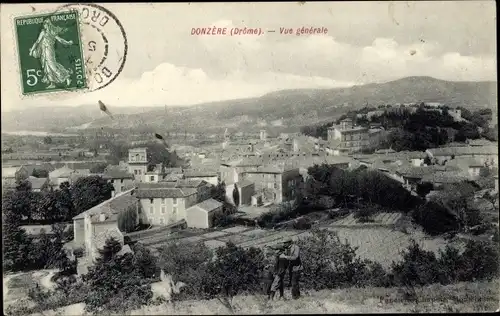 Ak Donzere Drôme, Vue generale