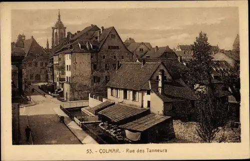 Ak Colmar Kolmar Elsass Haut Rhin, Rue des Tanneurs