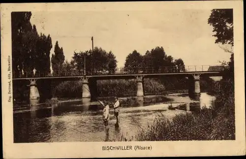 Ak Bischwiller Bischweiler Elsass Bas Rhin, Brücke