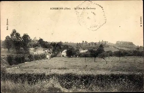 Ak Songeons Oise, La Cote de Gerberoy