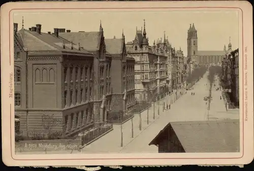 Foto Magdeburg an der Elbe, Augustastraße, Dom