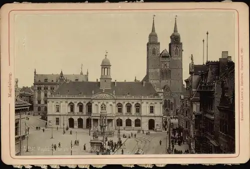 Foto Magdeburg an der Elbe, Alter Markt, Rathaus