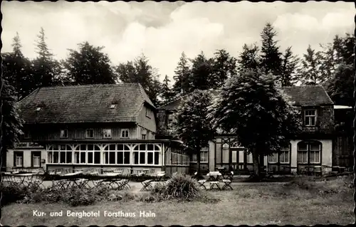 Ak Oybin in der Oberlausitz, Kur- und Berghotel Forsthaus Hain