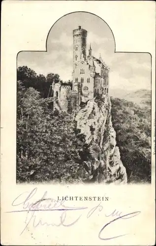 Ak Lichtenstein Württemberg, Burg