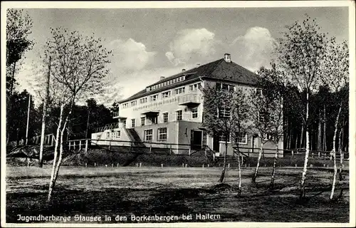 Ak Haltern am See Westfalen, Jugendherberge Stausee in den Borkenbergen