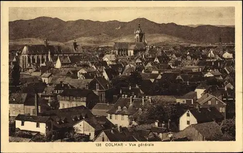 Ak Colmar Kolmar Elsass Haut Rhin, Gesamtansicht