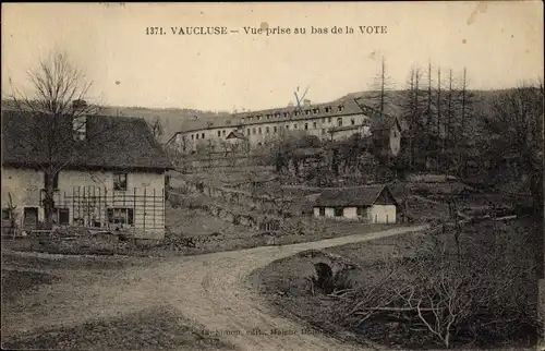 Ak Vaucluse Doubs, Vue prise au bas de la Vote