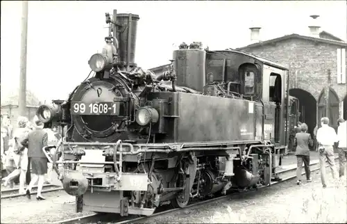 Foto Ak Mügeln in Sachsen, Lokomotive 99 1608-1