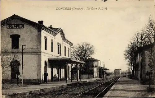 Ak Donzere Drôme, La Gare