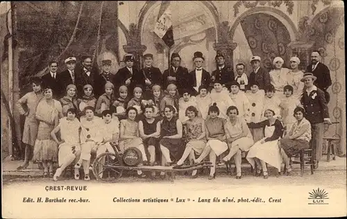 Ak Crest Drôme, Crest Revue, Collections artistique Lux