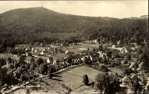 Ak Oybin in der Oberlausitz, Blick auf den Kurort