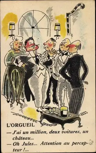 Ak L'orgueil, j'ai un million, deux voitures, un chateau