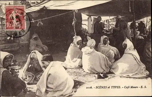 Ak Scenes et Types, Café Maure, Maghreb