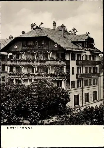 Ak Oberstdorf im Oberallgäu, Hotel Sonne