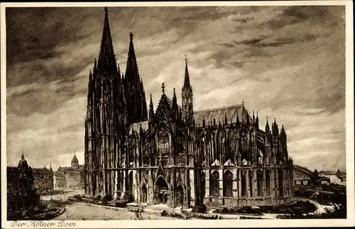 Künstler Ak Geißler, P., Köln am Rhein, Dom