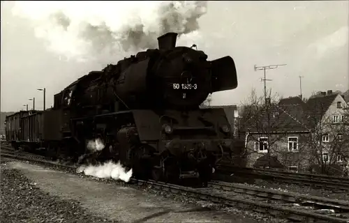 Foto Ak Nossen in Sachsen, Lokomotive 50 1388-3