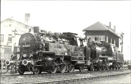 Foto Ak Nossen in Sachsen, Lokomotive 64 1455-1 und 24 009