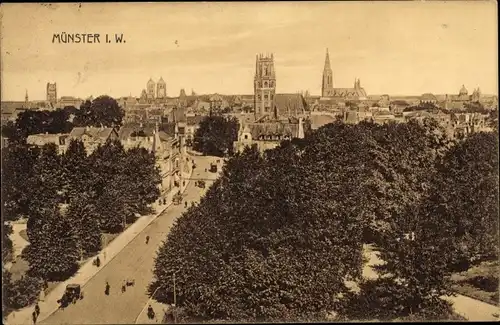 Ak Münster in Westfalen, Stadtansicht