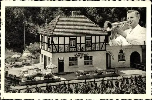 Ak Walporzheim Bad Neuenahr Ahrweiler in Rheinland Pfalz, Winzerhaus Jupp Kriechel, Trompeter