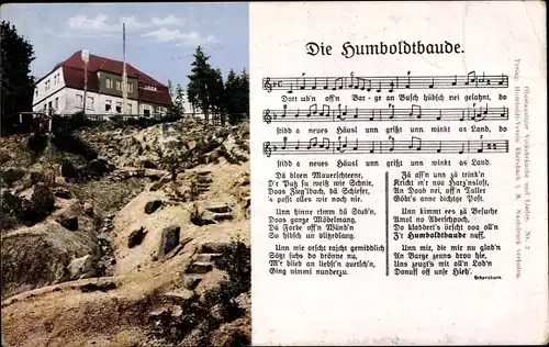 Lied Ak Ebersbach Neugersdorf in der Oberlausitz, Humboldtbaude auf dem Schlechteberg