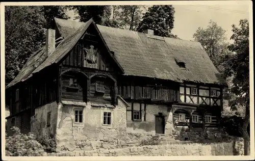 Ak Neusalza Spremberg in Sachsen,, Reiterhaus, Fachwerk