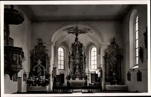 Ak Winterstettendorf Ingoldingen im Landkreis Biberach in Oberschwaben, Kircheninneres