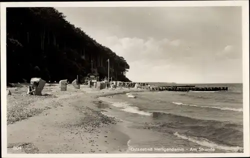 Ak Seebad Heiligendamm Bad Doberan, Strandpartie