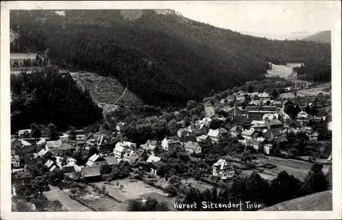 Foto Ak Sitzendorf in Thüringen, Gesamtansicht