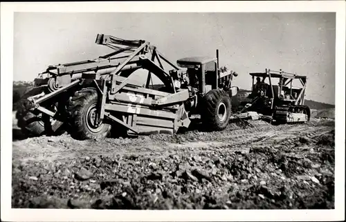 Ak Donzere Mondragon Drôme, Tournascraper tracte, Compagnie Nationale du Rhone