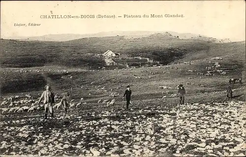 Ak Châtillon en Diois Drôme, Plateau du Mont Glandaz