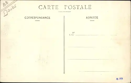 Ak Saint Hippolyte Doubs, La Passerelle