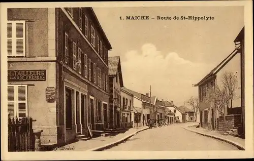 Ak Maiche Doubs, Route de St. Hippolyte