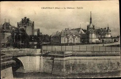 Ak Chantilly Oise, Le Chateau