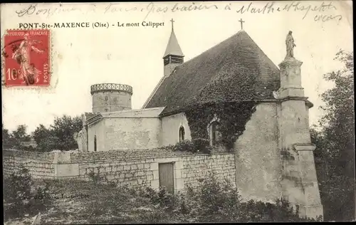 Ak Pont Sainte Maxence Oise, Le mont Calippet