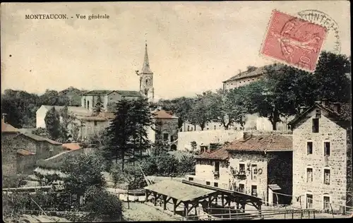 Ak Montfaucon Meuse, Vue generale