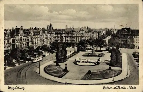 Ak Magdeburg, Kaiser Wilhelm Platz