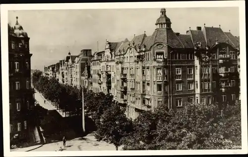 Foto Ak Głogów Glogau Schlesien, Hohenzollernstraße