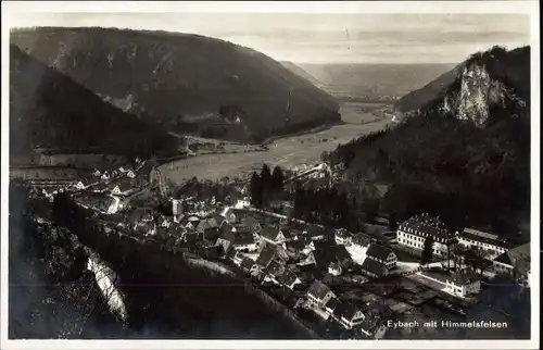 Ak Eybach Geislingen an der Steige, Blick auf den Ort mit Himmelsfelsen