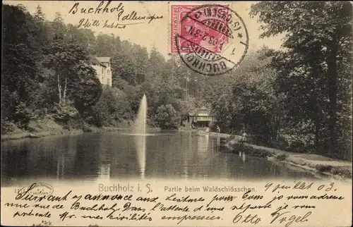 Ak Buchholz Friedewald Moritzburg in Sachsen, Waldschlösschen
